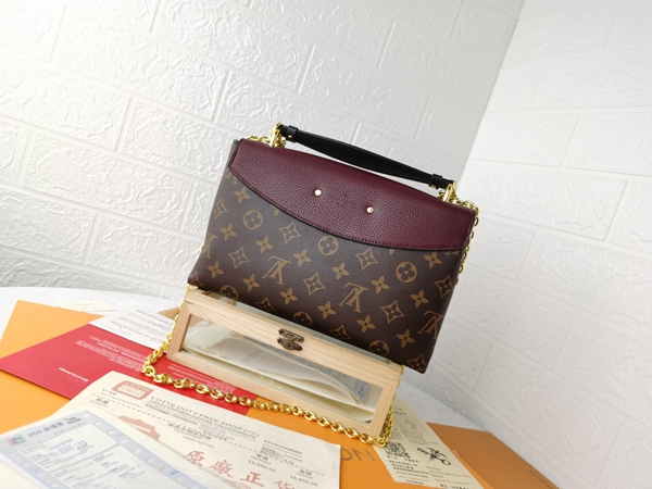 ルイヴィトンバッグ側面デザイン